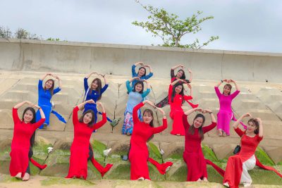 Trường Mẫu Giao Bình Hải hưởng ứng tuần lễ áo dài…biển đẹp quê hương